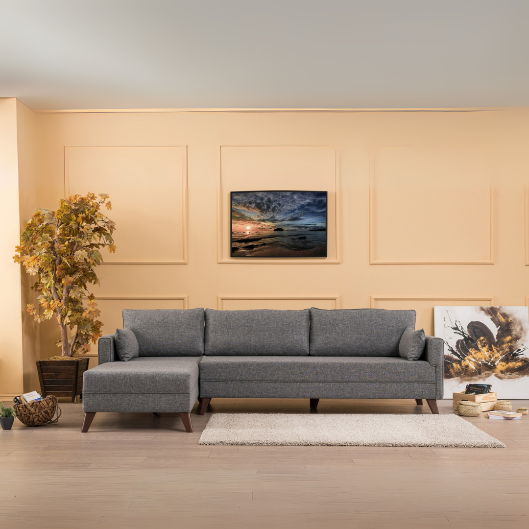 Bella Grey Ecksofa