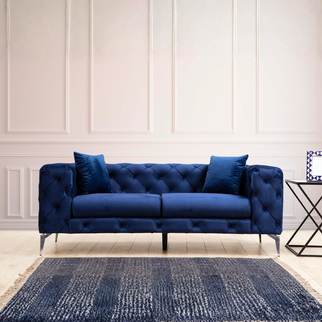 Como Navy Blue 2-Sitzer-Sofa
