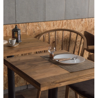 Table de restaurant en bois laminé - Luisa 