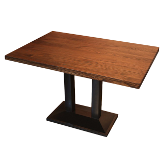 Table de restaurant rectangulaire en bois - Karina