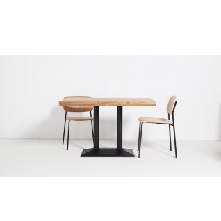 Table de restaurant rectangulaire en bois - Karina