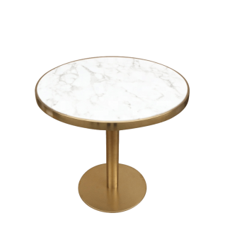 Table effet marbre ronde - Bruno