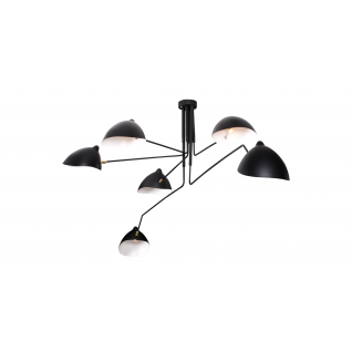 Ceiling lamp 6 arms - Serge Mouille Inspiration