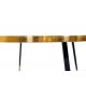 Bethan GrayRound Marble and Brass Band Coffee Table  