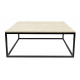 Longue Table basse rectangulaire  en marbre beige