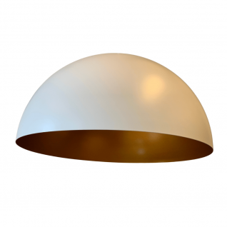 White Pendant Lamp Saturne 50 cm 