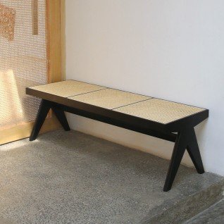LIBRARY bench in cane