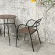 RESTO metal and wood bar chair