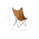 Butterfly chair in leather or acrylic - BKF Store 