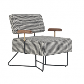 ELARIA houndstooth lounge chair