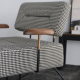ELARIA houndstooth lounge chair