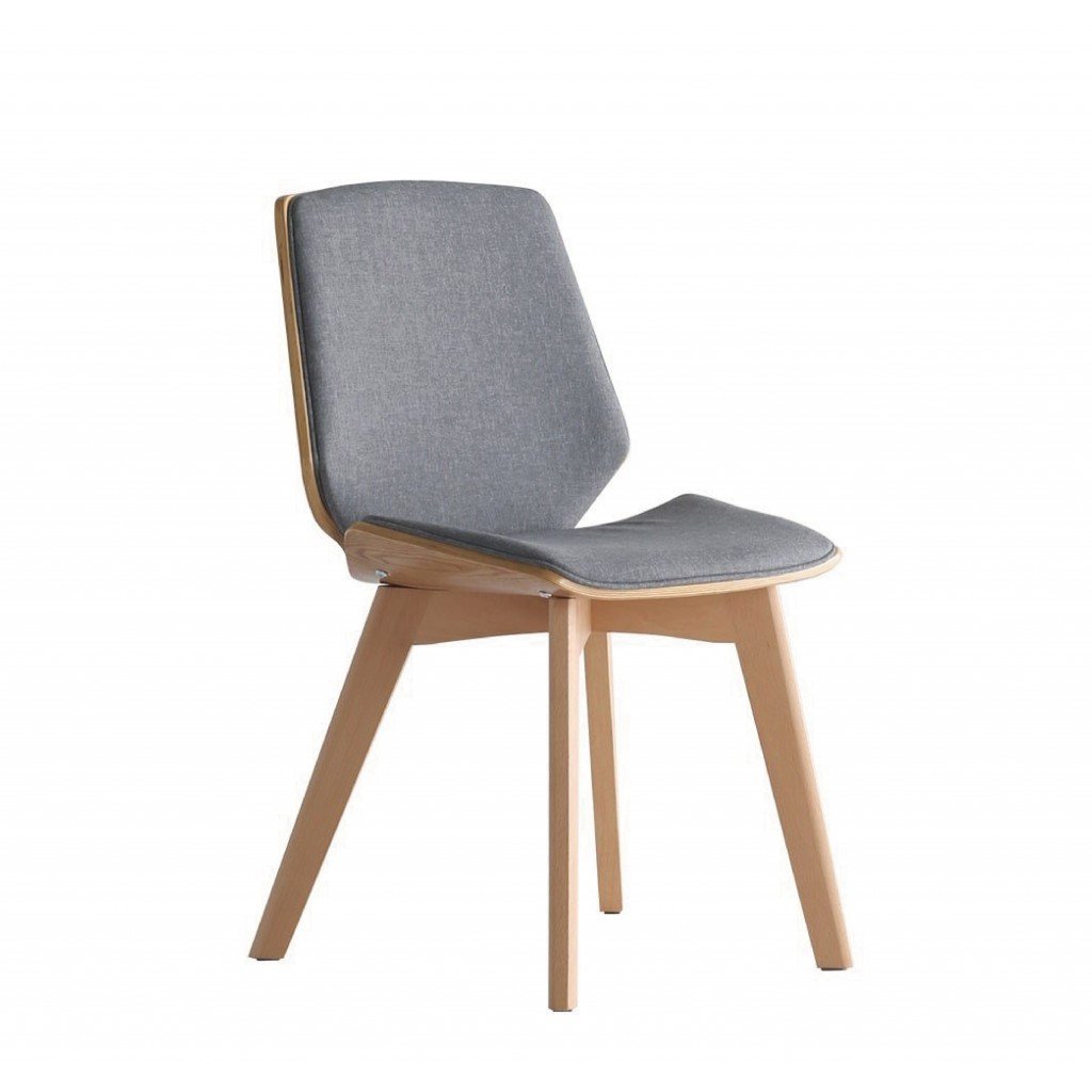 backup Controle Kauwgom Nordic stoel in hout en kwaliteitsstof Moderna| DIIIZ