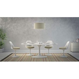 Table Ovale Tulipe Marbre - Eero Saarinen Knoll 