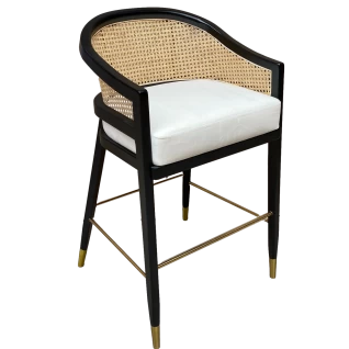 MARY Wood and cane chair 