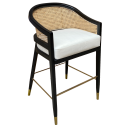 MARY Wood and cane Bar stool 