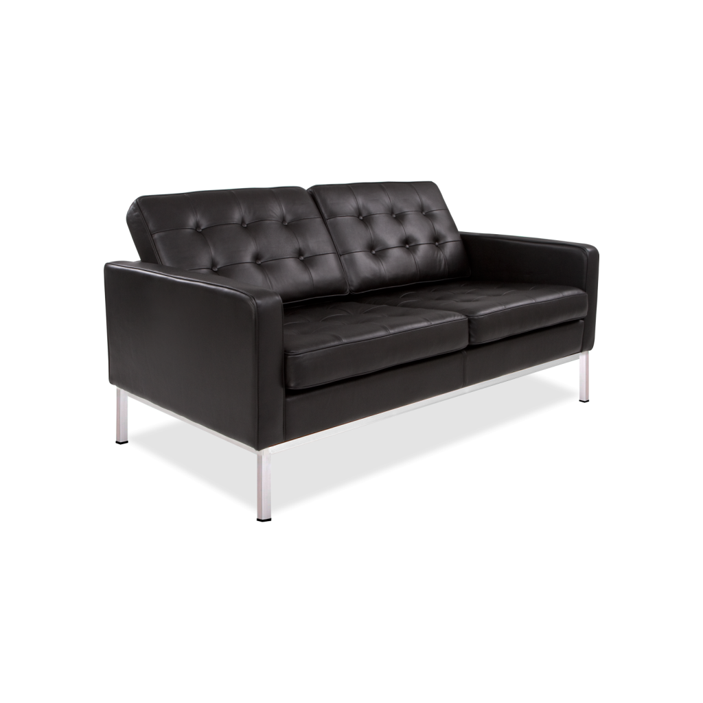 Florence 2 Seater Sofa Quality, Sofa Leather Black