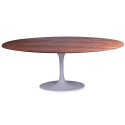 Oval wooden Tulip Table Saarinen