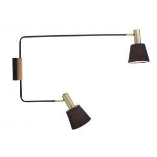 Black and Brass Wall lamp Victoria