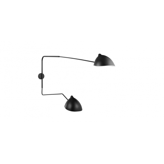 Wall lamp 2 arms - Serge Mouille Inspiration