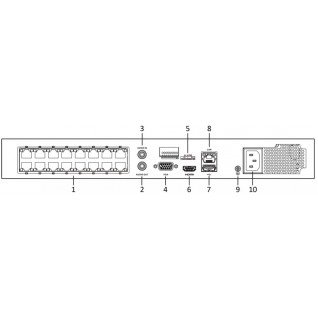 Hikvision DS-7608NI-I2-8P NVR Recorder POE 8 channels 8x PoE