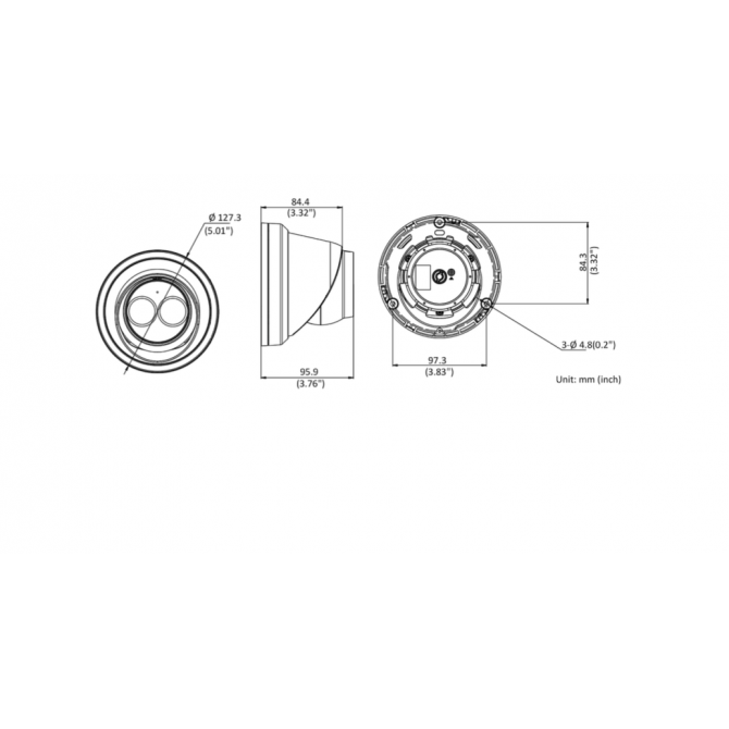 Kit de 4 caméras de vidéosurveillance blanche 4MP HIKVISION Uniview (BD4-UNV001-T4)
