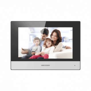 DS-KH6320-WTE1 indoor station with a 7-inch touch-scrren from HIKVISION