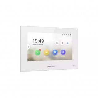 DS-KH6320-WTE2-W touchscreen witte 7 inch voor 2 draads HIKVISION