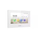 Two wire indoor stations white touch screen 7 inches HIKVISION DS-KH6320-WTE2-W