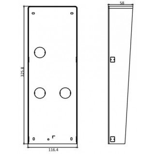 Rain Shield of Module Door Station for intercom - DS-KABD8003-RS3Hik