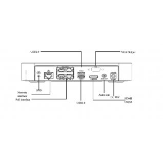 HIKVISION 2 Turret security camera kit LVK305 - 4MP  including NVR Recorder + HDD