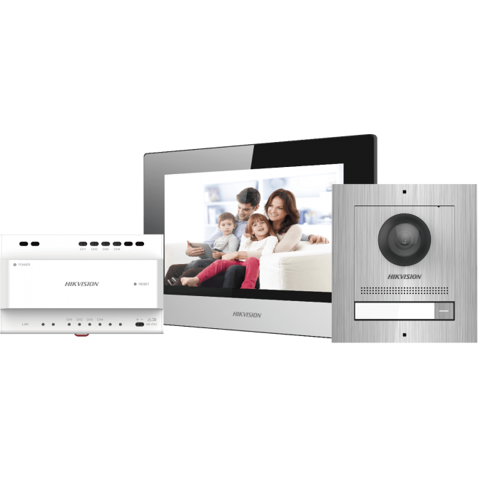 DSKIS702S two wire digital IP video intercom kit fromHIKVISION