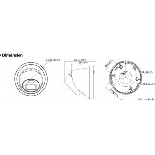 Caméra TURRET HIKvision- Acusense DS-2CD2347G2-LUG-2.8 mm - 4MP  (Grey)