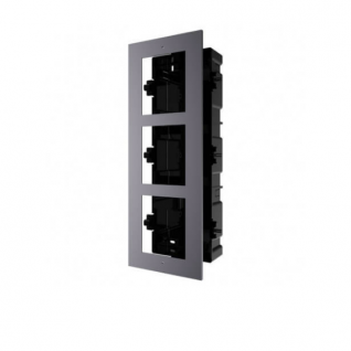 Boîtier de montage encastrable Hikvision -3 modules - pour interphone/vidéophone (DS-KD-ACF3)