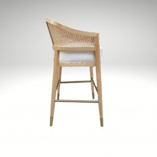 MARY Wood and cane chair 