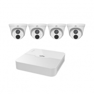 HIKVISION 4 security camera kit - 4 Turret  - 4MP - including NVR recorder + HDD