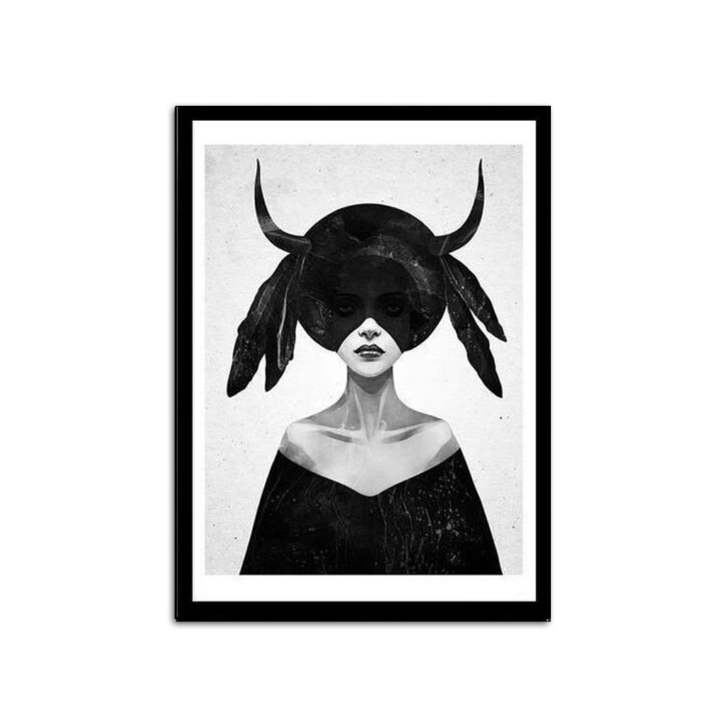 Wegrijden ring levering Hedendaagse wit-zwart posters - moderne schilderijen