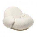 Ibiza Sheepskin curly lounge chair  with armrest