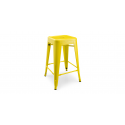 Set of 3 yellow LIX Barstools without backrest - OUTLET