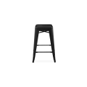 Set of 2 black LIX Barstools without backrest - OUTLET