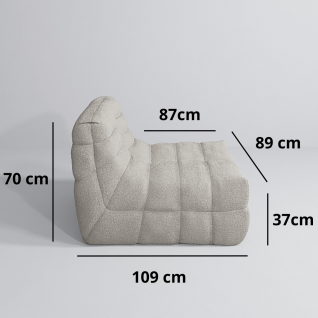 Canapé d'angle modulable Nuvolo