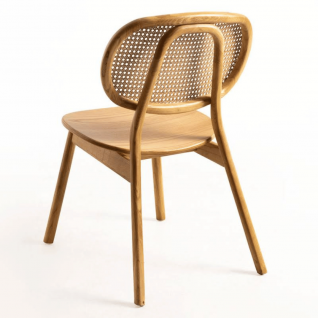GARETT wood and cane chair