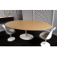 Oval Tulip Table wood knoll - Eero Saarinen & Knoll Inspiration