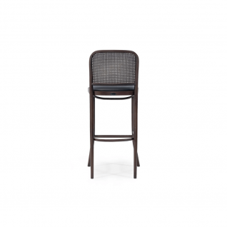 Amber Bar stool with cane backrest