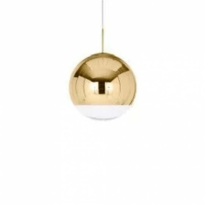 Mirror pendant lamp in gold - Outlet