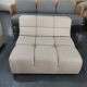 1-seater Tully module Beige fabric - Outlet