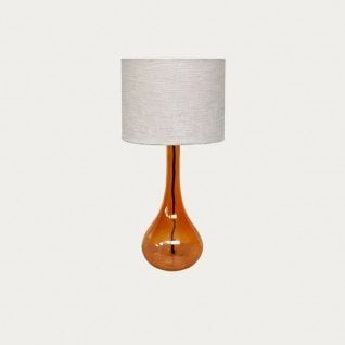Lampe sur table en verre vintage Oranix