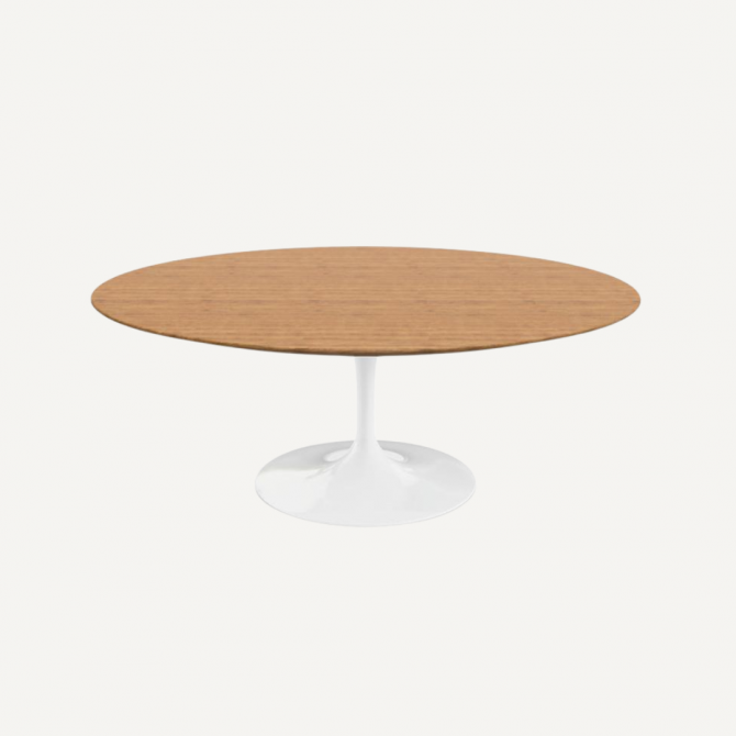 Table ovale en bois Tulipe - Inspiration Eerp Saarinen & Knoll