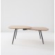Table basse en bois et métal - Alphonsa