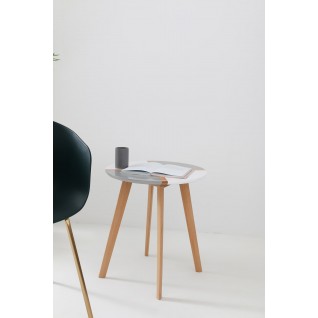 Round wooden coffee table - Lucina