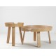 Round Wooden Side Table - Zowa